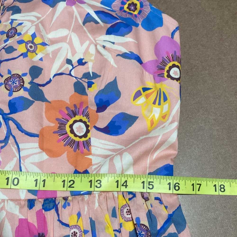 EUC J. Crew Floral Midi Dress - Pink and Blue - Picture 11 of 16